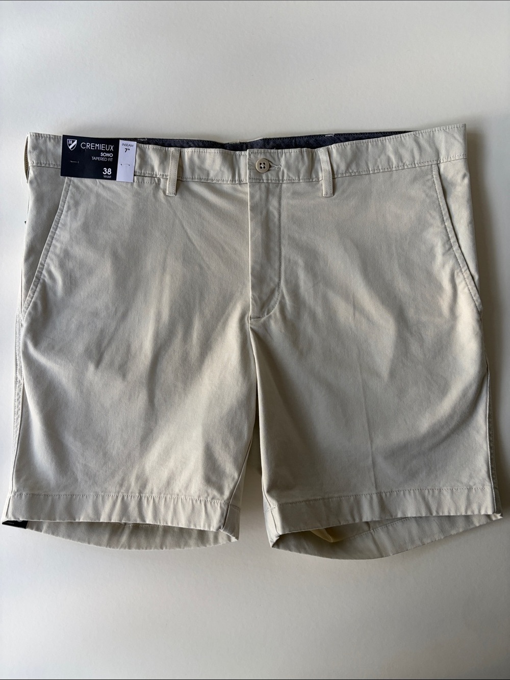 Cremieux Men’s 7” Soho Tapered Fit Shorts Size 38